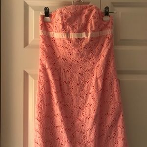 Beautiful Lilly Pulitzer eyelet strapless dress